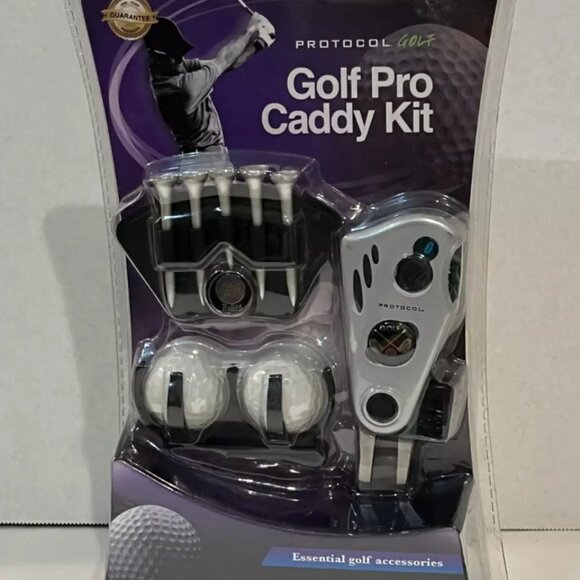 Golf Pro Caddy Kit Protocol Golf, Counter Divot Tool More Gift Set, NEW - Picture 1 of 2